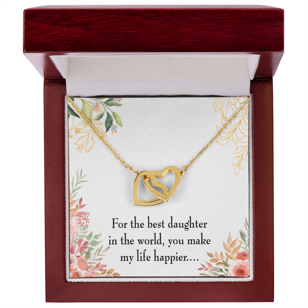 To My Daughter Best Daughter in the World Inseparable Necklace-Express Your Love Gifts