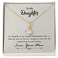 To My Daughter Biggest Achievement From Mom Alluring Ribbon Necklace Message Card-Express Your Love Gifts