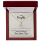 To My Daughter Biggest Achievement From Mom Alluring Ribbon Necklace Message Card-Express Your Love Gifts