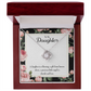To My Daughter Blessing From Heaven Infinity Knot Necklace Message Card-Express Your Love Gifts