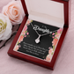 To My Daughter Braver Stronger and Smarter Alluring Ribbon Necklace Message Card-Express Your Love Gifts