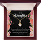 To My Daughter Braver Stronger and Smarter Alluring Ribbon Necklace Message Card-Express Your Love Gifts