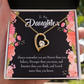 To My Daughter Braver Stronger and Smarter Forever Necklace w Message Card-Express Your Love Gifts