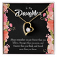 To My Daughter Braver Stronger and Smarter Forever Necklace w Message Card-Express Your Love Gifts