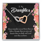 To My Daughter Braver Stronger and Smarter Inseparable Necklace-Express Your Love Gifts