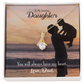 To My Daughter Dad's Amazing Daughter Alluring Ribbon Necklace Message Card-Express Your Love Gifts