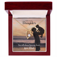 To My Daughter Dad's Amazing Daughter Forever Necklace w Message Card-Express Your Love Gifts