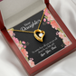 To My Daughter Dad's Baby Girl Forever Necklace w Message Card-Express Your Love Gifts