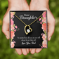 To My Daughter Dad's Baby Girl Forever Necklace w Message Card-Express Your Love Gifts