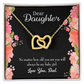 To My Daughter Dad's Baby Girl Inseparable Necklace-Express Your Love Gifts