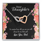 To My Daughter Dad's Baby Girl Inseparable Necklace-Express Your Love Gifts