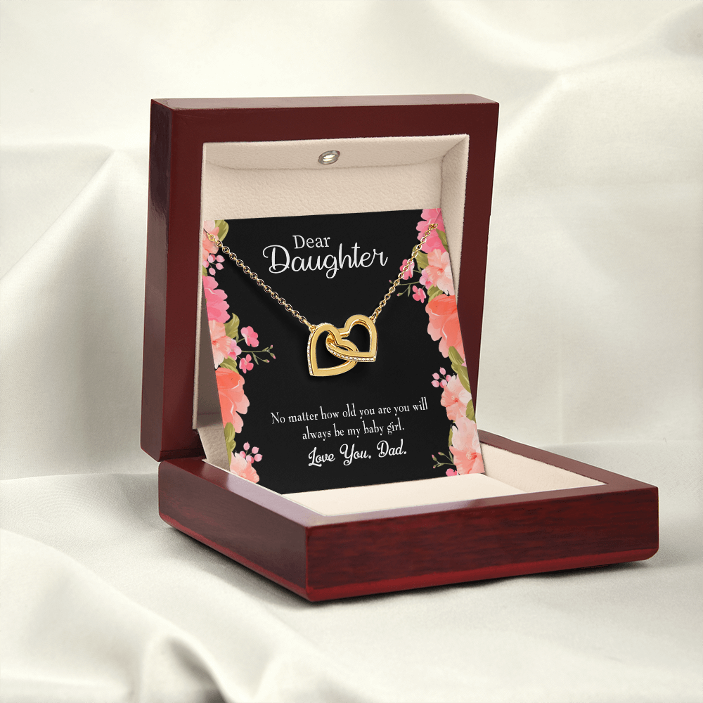To My Daughter Dad's Baby Girl Inseparable Necklace-Express Your Love Gifts
