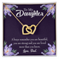 To My Daughter Dad's Beautiful Daughter Inseparable Necklace-Express Your Love Gifts