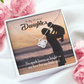 To My Daughter Dad's Bright Love Infinity Knot Necklace Message Card-Express Your Love Gifts