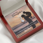 To My Daughter Dad's Last Breath Alluring Ribbon Necklace Message Card-Express Your Love Gifts