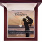 To My Daughter Dad's Last Breath Alluring Ribbon Necklace Message Card-Express Your Love Gifts