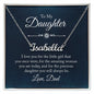 To My Daughter Dad's Little Girl Custom Name Necklace-Express Your Love Gifts