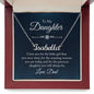 To My Daughter Dad's Little Girl Custom Name Necklace-Express Your Love Gifts