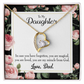 To My Daughter Dad's Magical and Miracle Daughter Forever Necklace w Message Card-Express Your Love Gifts