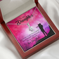 To My Daughter Dad's Miracle Alluring Ribbon Necklace Message Card-Express Your Love Gifts