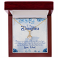 To My Daughter Dad's Prayer to Daughter Alluring Ribbon Necklace Message Card-Express Your Love Gifts