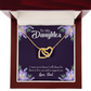 To My Daughter Dad Supports Daughter Inseparable Necklace-Express Your Love Gifts