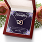 To My Daughter Dad Supports Daughter Inseparable Necklace-Express Your Love Gifts