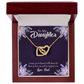 To My Daughter Dad Supports Daughter Inseparable Necklace-Express Your Love Gifts