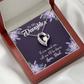 To My Daughter Dad Will be There Forever Necklace w Message Card-Express Your Love Gifts