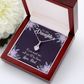 To My Daughter Dad Will be There From Dad Alluring Ribbon Necklace Message Card-Express Your Love Gifts