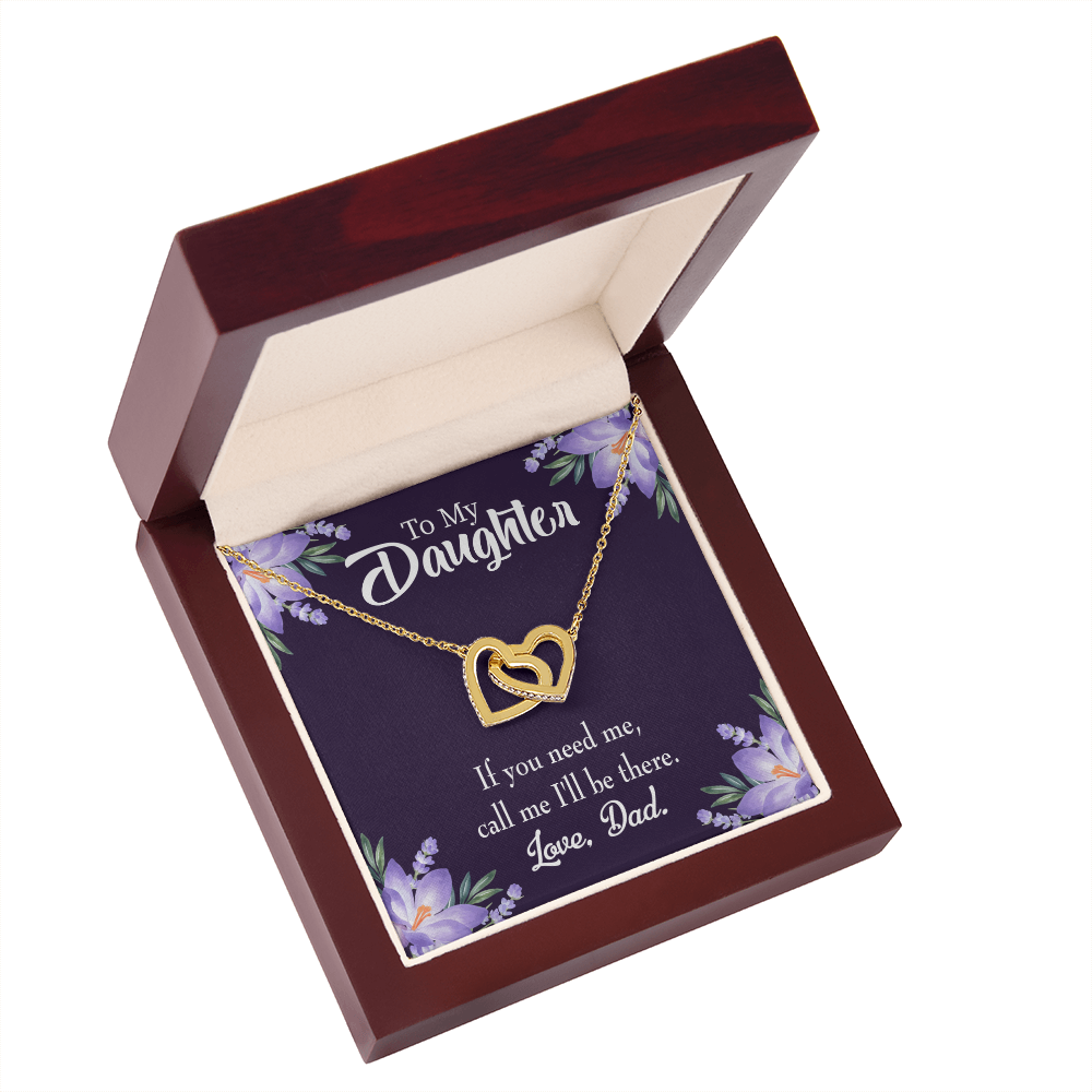 To My Daughter Dad Will be There Inseparable Necklace-Express Your Love Gifts