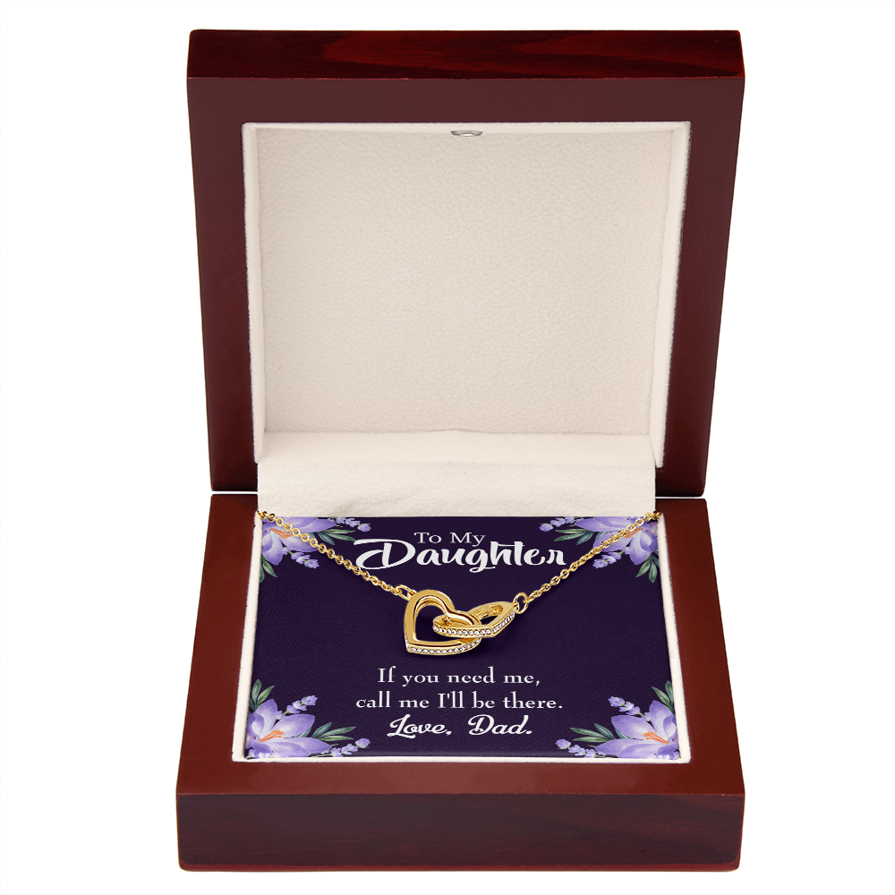 To My Daughter Dad Will be There Inseparable Necklace-Express Your Love Gifts