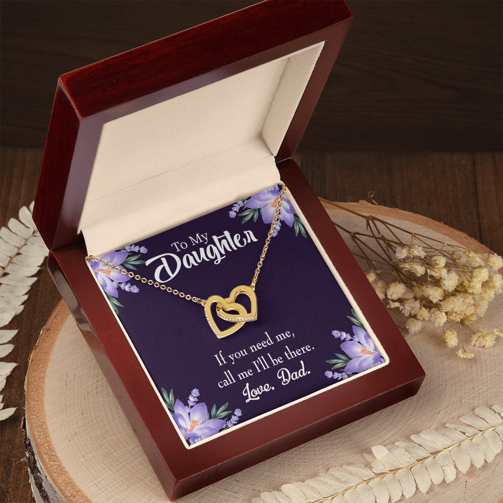To My Daughter Dad Will be There Inseparable Necklace-Express Your Love Gifts