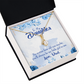 To My Daughter Daddy's Little Girl Alluring Ribbon Necklace Message Card-Express Your Love Gifts
