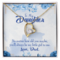 To My Daughter Daddy's Little Girl Forever Necklace w Message Card-Express Your Love Gifts