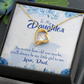 To My Daughter Daddy's Little Girl Forever Necklace w Message Card-Express Your Love Gifts