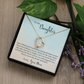 To My Daughter Dance in The Rain From Mom Forever Necklace w Message Card-Express Your Love Gifts