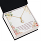 To My Daughter Daughter Gift Alluring Ribbon Necklace Message Card-Express Your Love Gifts