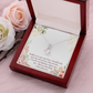 To My Daughter Daughter Gift Alluring Ribbon Necklace Message Card-Express Your Love Gifts