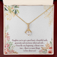 To My Daughter Daughter Gift Alluring Ribbon Necklace Message Card-Express Your Love Gifts