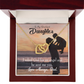 To My Daughter Daughter is God Sent Angel to Dad Inseparable Necklace-Express Your Love Gifts