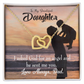 To My Daughter Daughter is God Sent Angel to Dad Inseparable Necklace-Express Your Love Gifts