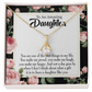 To My Daughter Daughter Like You Alluring Ribbon Necklace Message Card-Express Your Love Gifts