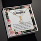 To My Daughter Daughter Like You Alluring Ribbon Necklace Message Card-Express Your Love Gifts