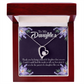 To My Daughter Daughter Like You Dark Forever Necklace w Message Card-Express Your Love Gifts
