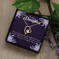 To My Daughter Daughter Like You Dark Forever Necklace w Message Card-Express Your Love Gifts