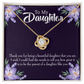 To My Daughter Daughter Like You Dark Infinity Knot Necklace Message Card-Express Your Love Gifts