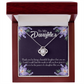 To My Daughter Daughter Like You Dark Infinity Knot Necklace Message Card-Express Your Love Gifts