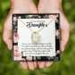To My Daughter Daughter Like You Forever Necklace w Message Card-Express Your Love Gifts