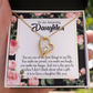 To My Daughter Daughter Like You Forever Necklace w Message Card-Express Your Love Gifts